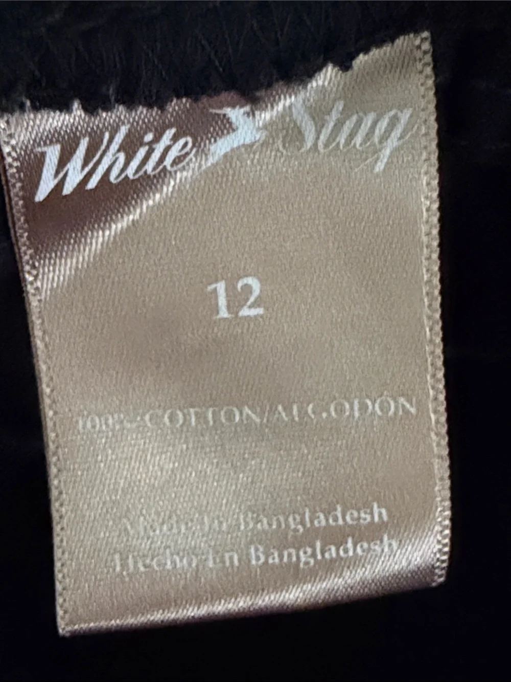 White Stag Black Drawstring Crop Pants Size 12 - Picture 5 of 6